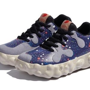 Women’s UIN Figueras | Art Travel Athletic Shoes Blue & Black Cosmic Design